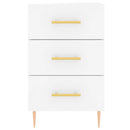vidaXL fehér szerelt fa éjjeliszekrény 40 x 40 x 66 cm
