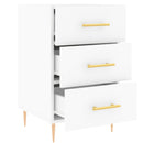 vidaXL fehér szerelt fa éjjeliszekrény 40 x 40 x 66 cm