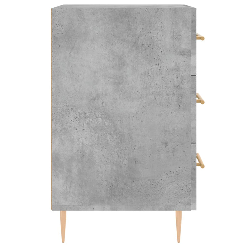 vidaXL betonszürke szerelt fa éjjeliszekrény 40 x 40 x 66 cm
