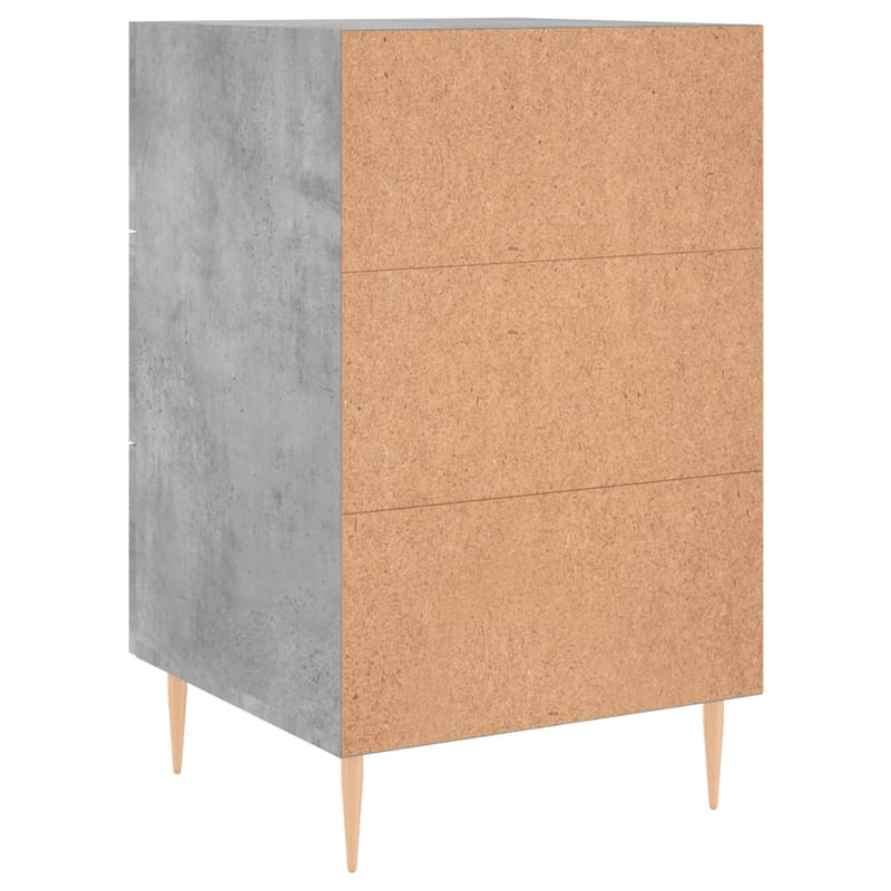 vidaXL betonszürke szerelt fa éjjeliszekrény 40 x 40 x 66 cm