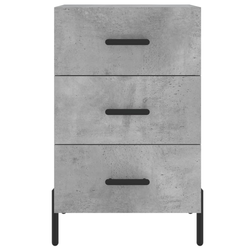 vidaXL betonszürke szerelt fa éjjeliszekrény 40 x 40 x 66 cm