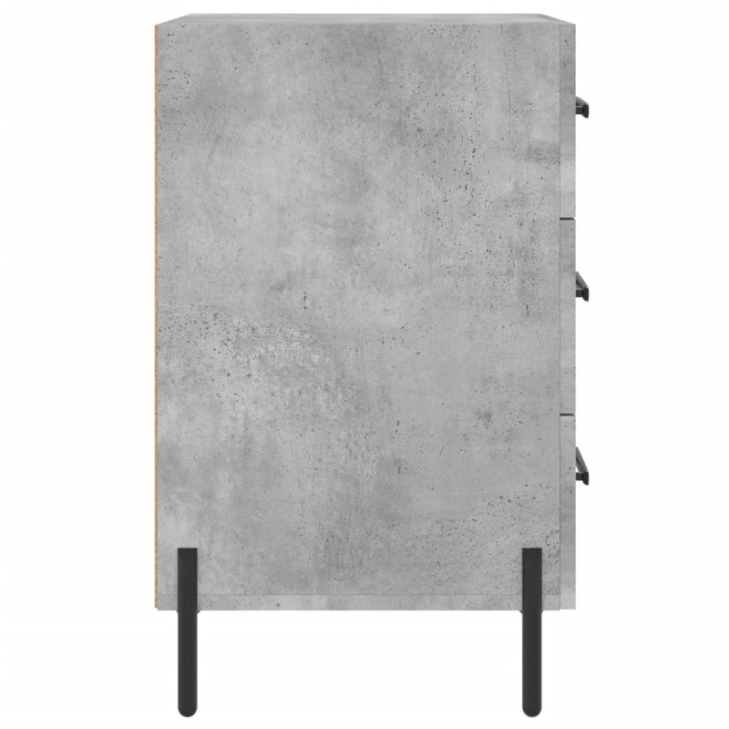 vidaXL betonszürke szerelt fa éjjeliszekrény 40 x 40 x 66 cm