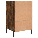 vidaXL füstös tölgy színű szerelt fa éjjeliszekrény 40 x 40 x 66 cm