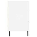 vidaXL fehér szerelt fa éjjeliszekrény 40 x 40 x 66 cm