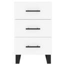 vidaXL fehér szerelt fa éjjeliszekrény 40 x 40 x 66 cm