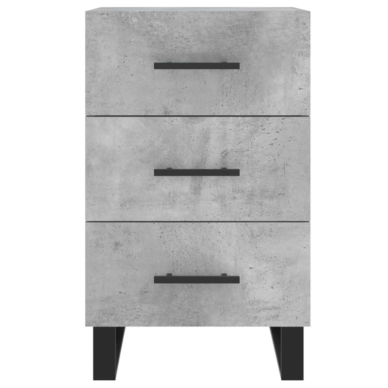 vidaXL betonszürke szerelt fa éjjeliszekrény 40 x 40 x 66 cm