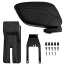 vidaXL autó karfája fekete 12x29x(32-46) cm ABS