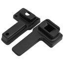 vidaXL Autós kartámasz fekete 14,5x32x(27-46) cm ABS
