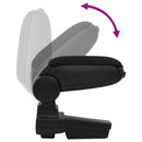 vidaXL Autós kartámasz fekete 14,5x32x(27-46) cm ABS