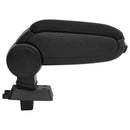 vidaXL autó karfája fekete 12x33x(24-42) cm ABS