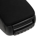 vidaXL autó karfája fekete 12x33x(24-42) cm ABS