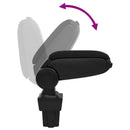 vidaXL Autós kartámasz fekete 11,5x32x(30-50) cm ABS