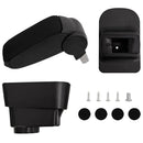 vidaXL autó karfa fekete 11x35x(32-49) cm ABS