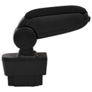 vidaXL autó karfája fekete 12x37x(31-48) cm ABS