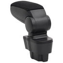 vidaXL autó karfája fekete 12x37x(31-48) cm ABS