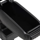 vidaXL autó karfája fekete 12x37x(31-48) cm ABS