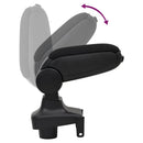 vidaXL autó karfa fekete 15x35x(30-47) cm ABS