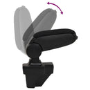 vidaXL autó karfa fekete 15x35x(33-49,5) cm ABS