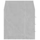 vidaXL ezüstszínű horganyzott acél kutyakennel tetővel 2x2x2,5 m