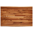 vidaXL tömör akácfa étkezőasztal természetes éllel 110 x 70 x 75 cm