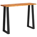 vidaXL tömör akácfa konzolasztal természetes éllel 110x35x80 cm