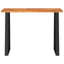 vidaXL tömör akácfa konzolasztal természetes éllel 110x35x80 cm
