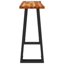vidaXL tömör akácfa konzolasztal természetes éllel 110x35x80 cm