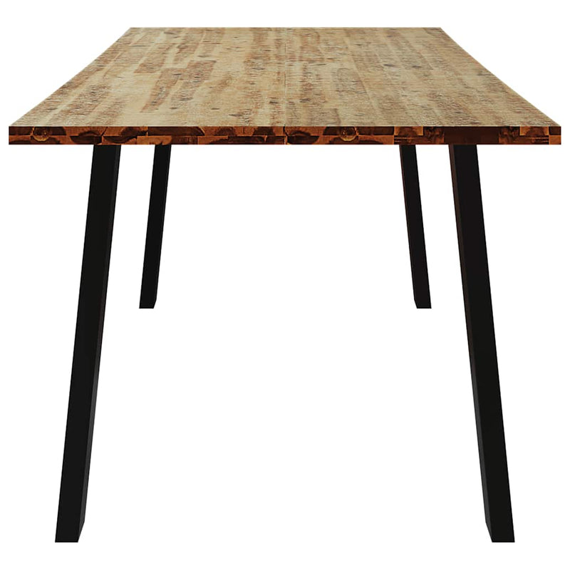 vidaXL tömör akácfa kerti étkezőasztal 150 x 90 x 75 cm