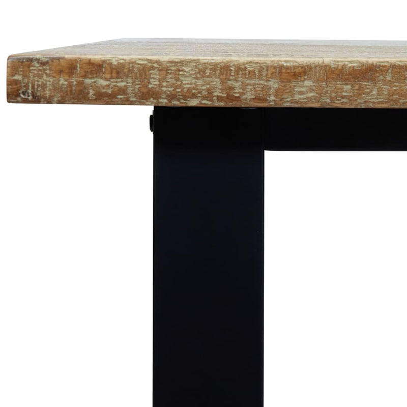 vidaXL tömör akácfa kerti étkezőasztal 150 x 90 x 75 cm