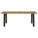 vidaXL tömör akácfa étkezőasztal 200x90x75 cm