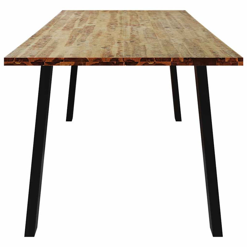 vidaXL tömör akácfa étkezőasztal 200x90x75 cm