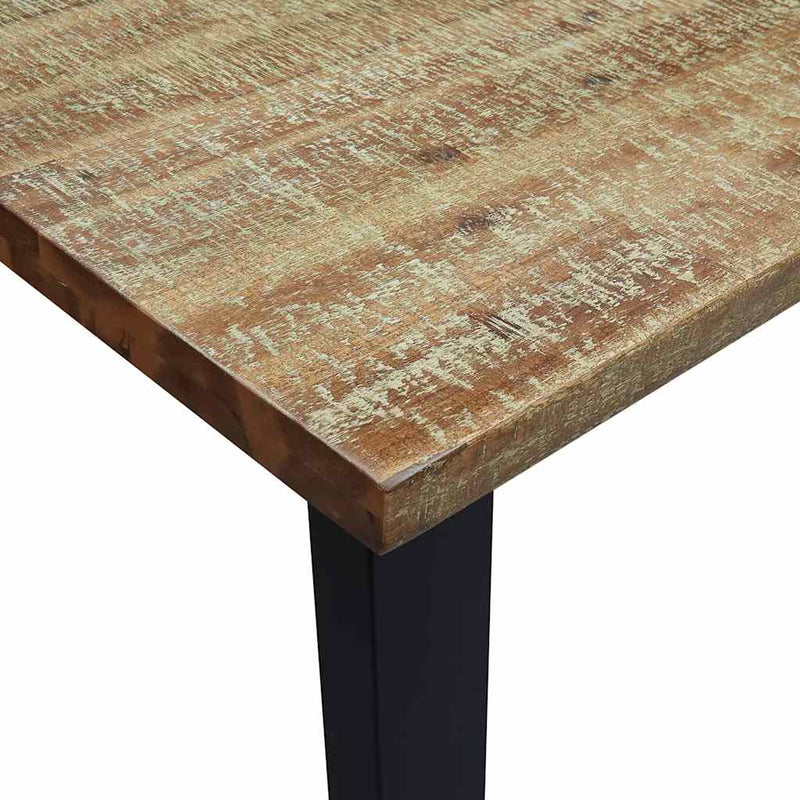 vidaXL tömör akácfa étkezőasztal 200x90x75 cm