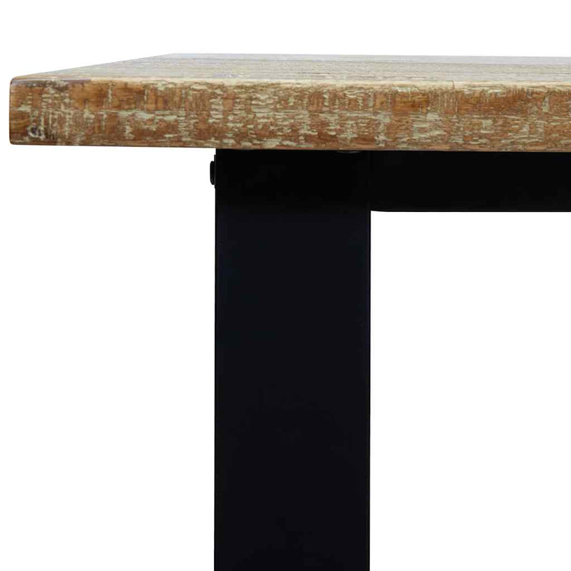 vidaXL tömör akácfa étkezőasztal 200x90x75 cm