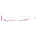 vidaXL tömör bükkfa téglalap alakú asztallap 80 x 40 x 1,5 cm