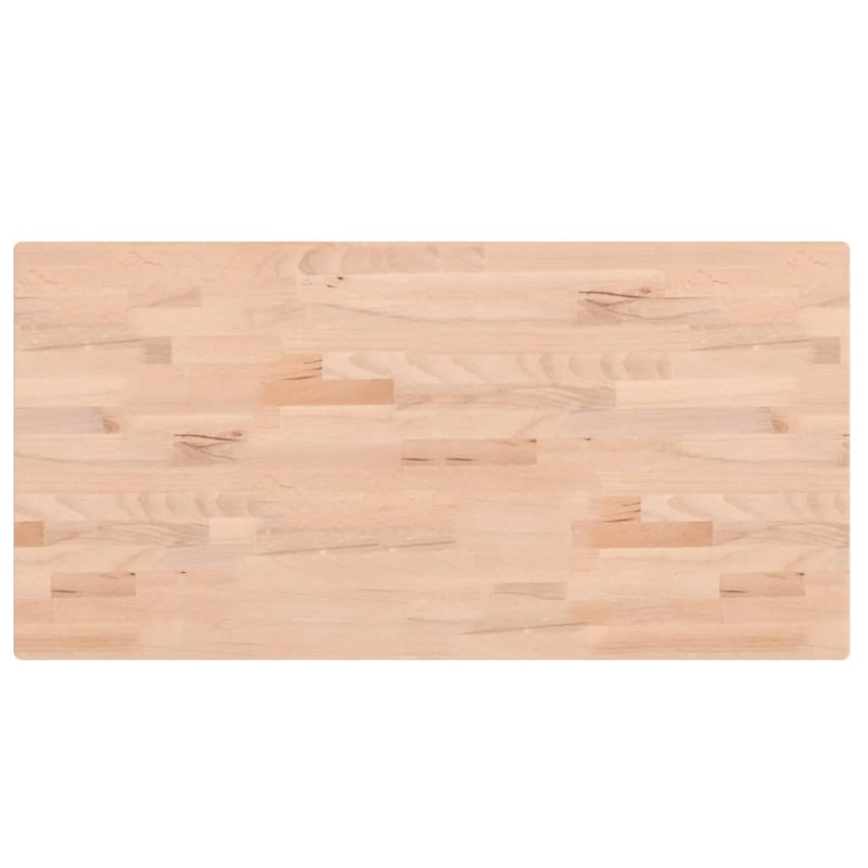vidaXL tömör bükkfa téglalap alakú asztallap 100x50x2,5 cm