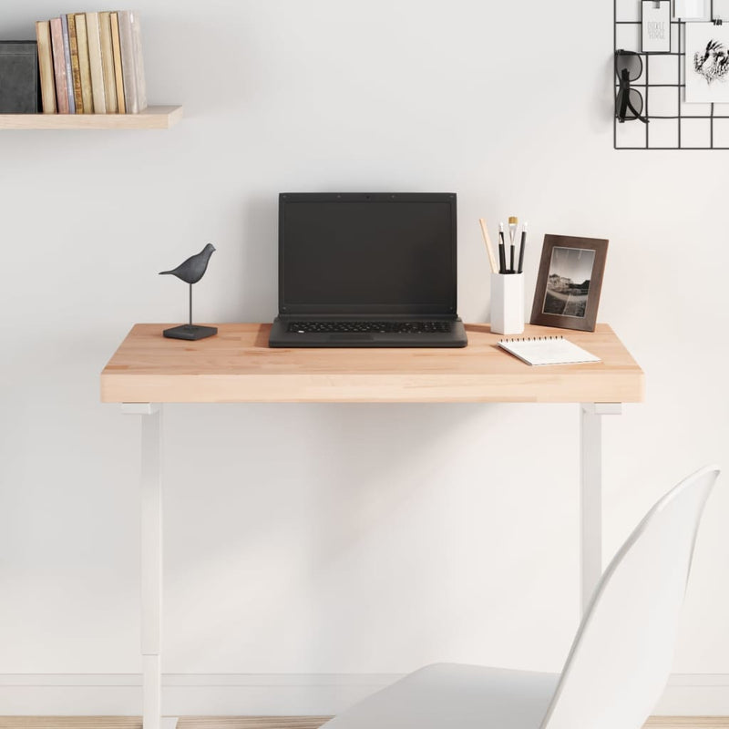 vidaXL tömör bükkfa téglalap alakú asztallap 100x50x4 cm