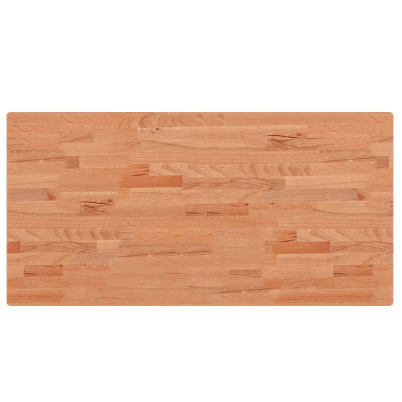 vidaXL tömör bükkfa téglalap alakú asztallap 100x50x2,5 cm