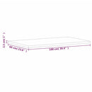 vidaXL tömör bükkfa téglalap alakú asztallap 100x60x2,5 cm