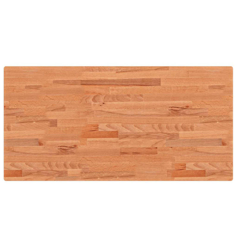 vidaXL tömör bükkfa téglalap alakú asztallap 100x50x4 cm