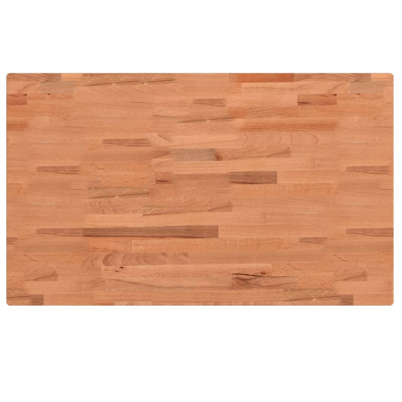 vidaXL tömör bükkfa téglalap alakú asztallap 100x60x4 cm