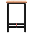 vidaXL tömör bükkfa és fém munkaasztallap 80x55x81,5 cm