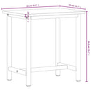 vidaXL tömör bükkfa és fém munkaasztallap 80x55x81,5 cm