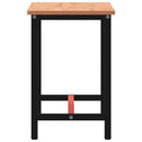 vidaXL tömör bükkfa és fém munkaasztallap 115 x 55 x 81,5 cm