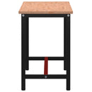 vidaXL tömör bükkfa és fém munkaasztallap 150x55x81,5 cm