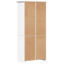 vidaXL BODO fehér tömör fenyőfa könyvespolc 82 x 40 x 173 cm