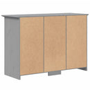 vidaXL BODO szürke tömör fenyőfa tálalószekrény 115,5x44x80 cm