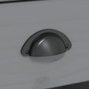 vidaXL BODO szürke tömör fenyőfa tálalószekrény 115,5x44x80 cm