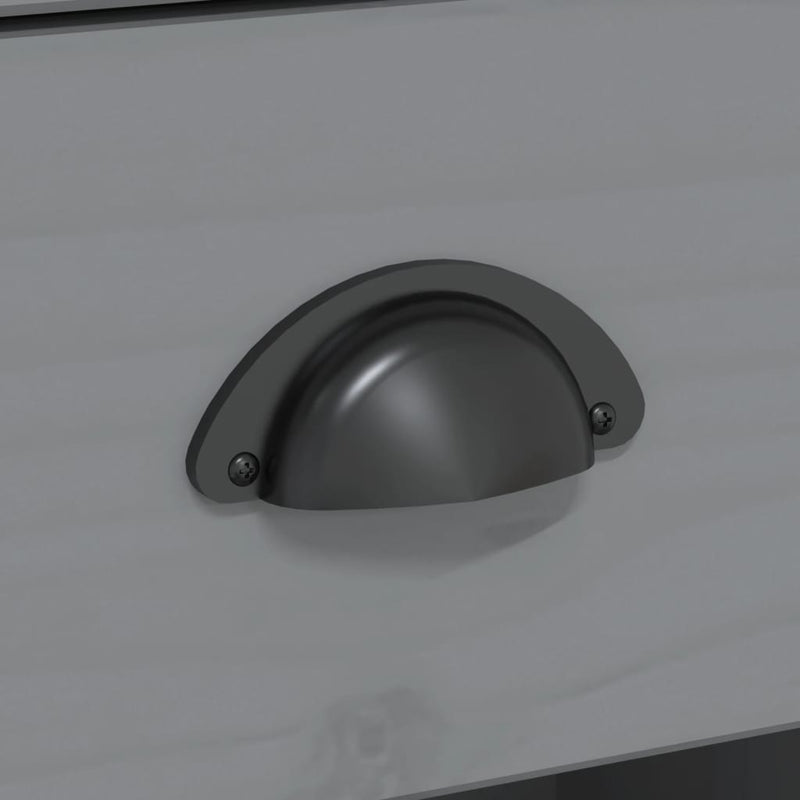 vidaXL BODO szürke tömör fenyőfa tálalószekrény 115,5x44x80 cm