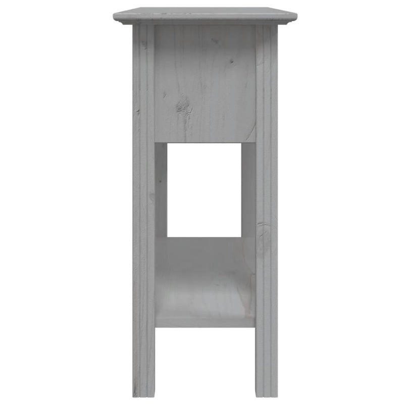 vidaXL BODO sötétszürke tömör fenyőfa tálalóasztal 91x35x74 cm
