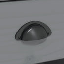 vidaXL BODO sötétszürke tömör fenyőfa tálalóasztal 91x35x74 cm